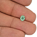 0.69-Carat Greenish Blue Paraiba Tourmaline from Mozambique