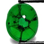 1.17-Carat Lively Deep Green Colombian Trapiche Emerald