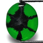 0.83-Carat Rich Royal Green Trapiche Emerald from Colombia