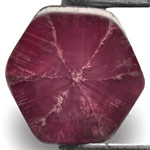 2.46-Carat Deep Magenta Red Trapiche Ruby from Mogok, Burma