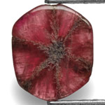 1.04-Carat Natural & Unheated Pinkish Red Trapiche Ruby