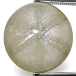 15.60-Carat Greyish White Trapiche Sapphire from Burma