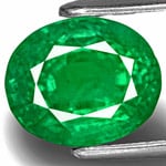 3.64-Carat Splendid Fiery Green Oval-Cut Emerald from Zambia 3.64-Carat Splendid Fiery Green Oval-Cut Emerald from Zambia