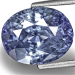 6.42-Carat Unheated Intense Blue Sapphire from Sri Lanka