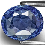 3.26-Carat GIA-Certified Unheated Deep Blue Kashmir Sapphire