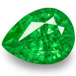 0.72-Carat Pear-Shaped Vivid Green Tsavorite Garnet from Kenya