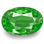 0.69-Carat VVS-Clarity Deep Green Oval-Cut Tsavorite Garnet