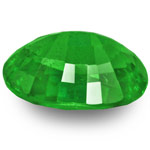 0.75-Carat Rich Green Oval-Cut Tsavorite Garnet from Kenya