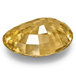 2.97-Carat Unheated Oval-Cut Golden Yellow Madagascar Sapphire