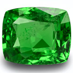 3.40-Carat Lively Green Cushion-Cut Tsavorite Garnet from Kenya