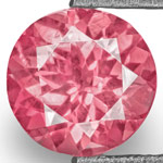 0.77-Carat Eye-Clean Bright Pink Round-Cut Tanzanian Spinel