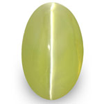 2.85-Carat Indian Chrysoberyl Cat's Eye with Strong Chatoyance