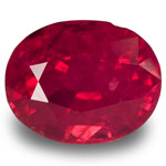 3.43-Carat Rare Rich Velvety Pinkish Red Afghan Ruby (Unheated)