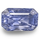 6.60-Carat Unheated Violetish Blue Octagon-Cut Ceylon Sapphire