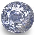 0.87-Carat 5mm Round GIA-Certified Unheated Kashmir Sapphire