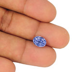 4.16-Carat Stunning Fiery Vivid Blue Eye-Clean Ceylon Sapphire