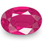 0.81-Carat IGI-Certified Natural & Untreated Oval-Cut Ruby