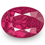 0.92-Carat Fiery Vivid Purplish Red Unheated Oval-Cut Ruby (IGI)