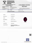 2.72-Carat Flawless Deep Brownish Orangish Red Spinel from Burma