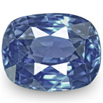 1.53-Carat Flawless Cornflower Blue Unheated Cushion Sapphire