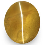 1.61-Carat Beautiful Golden Brown Ceylon Chrysoberyl Cat's Eye