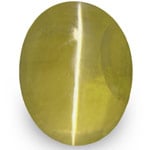 1.72-Carat IGI-Certified Yellowish Green Alexandrite Cat's Eye