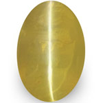 1.37-Carat Golden Yellow Chrysoberyl Cat's Eye from Sri Lanka