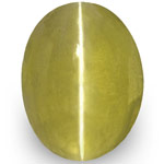 1.14-Carat Brownish Green Chrysoberyl Cat's Eye (IGI-Certified)