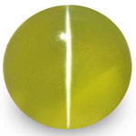2.12-Carat Rare VS-Clarity Yellowish Green Chrysoberyl Cat's Eye