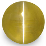 1.74-Carat 6mm Round Golden Brown Chrysoberyl Cat's Eye (IGI) 1.74-Carat 6mm Round Golden Brown Chrysoberyl Cat's Eye (IGI)