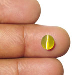 1.98-Carat VVS Rich Greenish Yellow Ceylon Chrysoberyl Cat's Eye