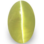 2.31-Carat Deep Greenish Yellow Sri Lankan Chrysoberyl Cat's Eye
