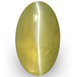 1.53-Carat VVS-Clarity Golden Yellow Chrysoberyl Cat's Eye (IGI)