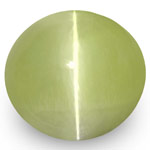 1.99-Carat Yellow Green Chrysoberyl Cat's Eye from Sri Lanka