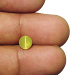 1.93-Carat VS-Clarity Deep Greenish Yellow Chrysoberyl Cat's Eye
