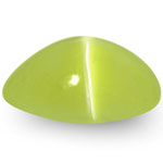 5.35-Carat Lively Greenish Yellow Chrysoberyl Cat's Eye (IGI)