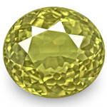 3.16-Carat VVS-Clarity Deep Yellow Green Oval Alexandrite (GIA)