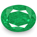 3.90-Carat Fiery Rich Green Oval-Cut Zambian Emerald