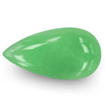 17.35-Carat Pear-Shaped Cabochon-Cut Emerald from Colombia