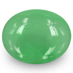 17.91-Carat Large Oval-Shaped Cabochon-Cut Emerald from Colombia