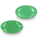 8.20-Carat Pair of Lively Intense Green Emeralds from Colombia