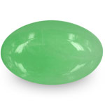 9.49-Carat Oval Cabochon-Cut Pastel Green Colombian Emerald