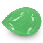 8.51-Carat Lively Green Pear-Shaped Cabochon Colombian Emerald