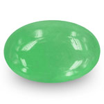 4.73-Carat Lively Green Oval Cabochon-Cut Colombian Emerald