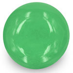 7.06-Carat Cabochon-Cut Lively Intense Green Colombian Emerald