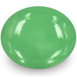 5.41-Carat Lively Green Oval Cabochon-Cut Colombian Emerald