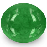 2.32-Carat Lively Intense Green Cabochon-Cut Zambian Emerald