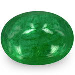 1.44-Carat Lovely Rich Green Cabochon-Cut Emerald from Zambia