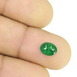1.23-Carat Natural & Untreated Royal Green Emerald from Zambia