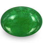 1.31-Carat Beautiful Royal Green Cabochon-Cut Zambian Emerald